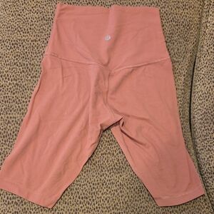 Lululemon Athletica Pink High-Waisted Shorts